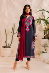 3 Pcs Embroidered - MP010