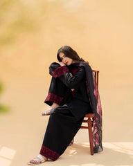 3 Pcs Embroidered Suit - MP013