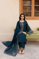 3 Pcs Embroidered Suit - MP014
