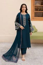 3 Pcs Embroidered Suit - MP014