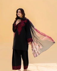3 Pcs Embroidered Suit - MP013