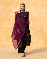3 Pcs Embroidered Suit - MP015