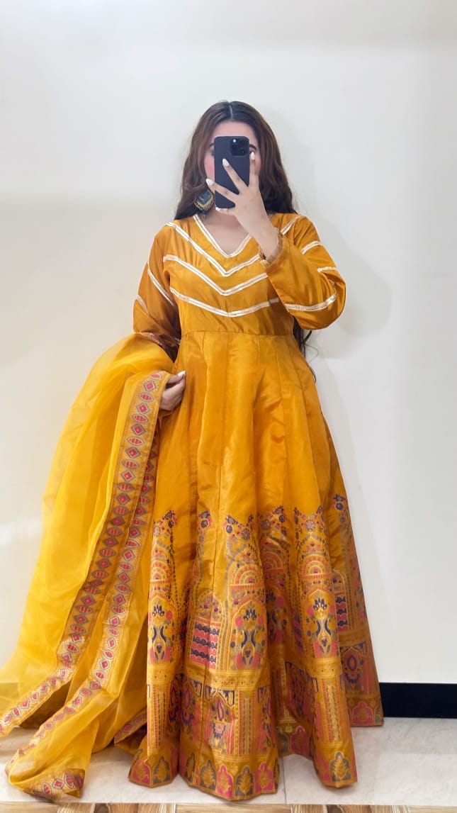 2 Pcs Embroidered Frock - MP009