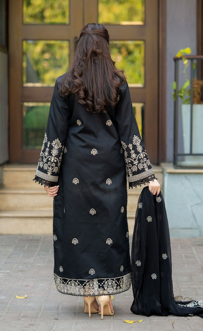 3 Pcs Embroidered - MP-011